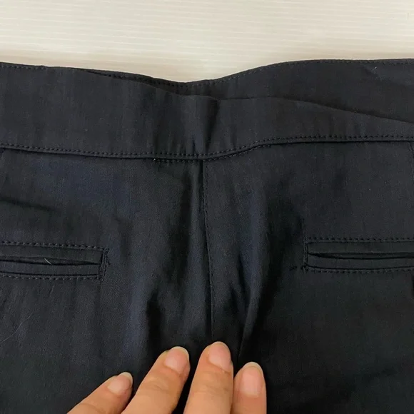 Emporio Armani Navy Trouser Pants With Black Ribbon Stripes Size US 6 FR 38 - Picture 10 of 11